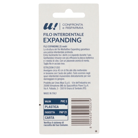 Filo Interdentale Exapanding U! Confronta e Risparmia